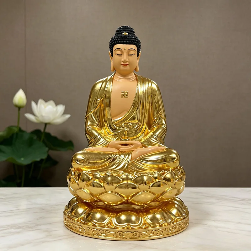 三层莲花释迦牟尼佛像