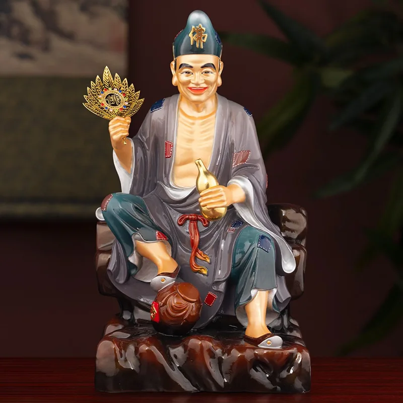 精品青铜酒葫芦扇龙罗汉济公
