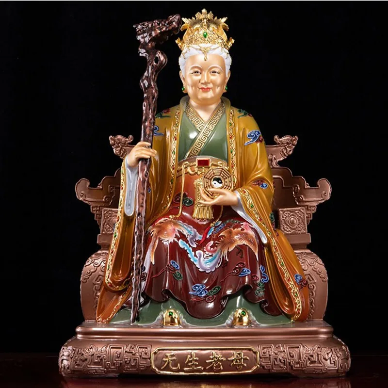 黄铜道教骊山老母雕像