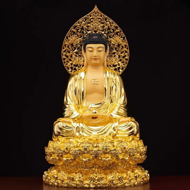 镀金黄铜释迦牟尼佛坐像