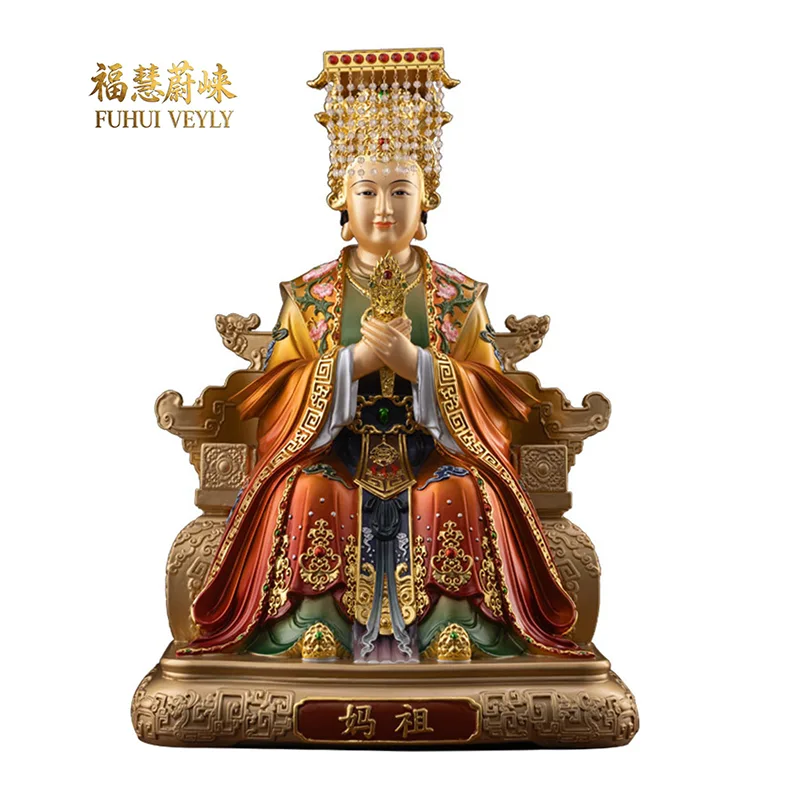 庙宇铜妈祖像