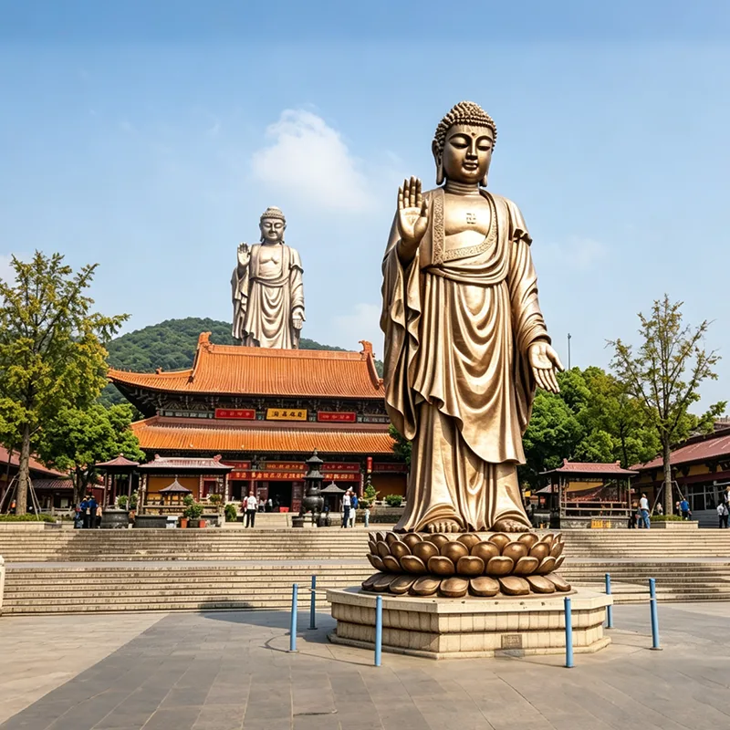 大型纯铜弥勒佛像