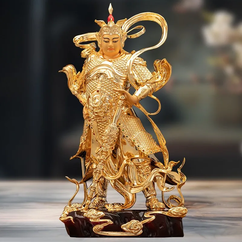 寺庙祭坛护法青铜图标韦陀菩萨