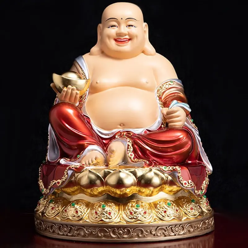 寺庙神社宝袋青铜弥勒菩萨